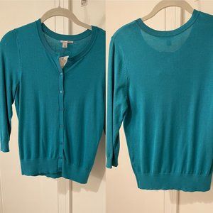 Halogen Teal Cardigan - size US SP (NWT)